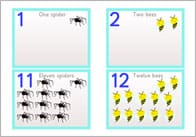Minibeasts Numberline