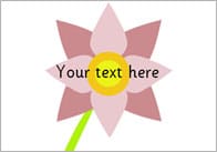 Flower Pictures – Editable Text