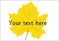 Leaves – Editable Text