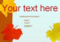 Editable Autumnal Poster