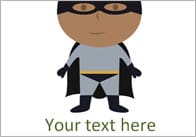 Editable Superheroes