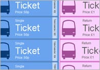 Bus Role-Play Tickets