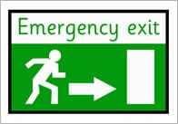 Emergency Exit Poster