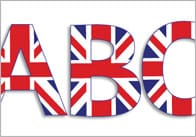 Union Jack Display Letters