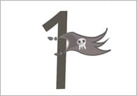 Pirate Display Numbers