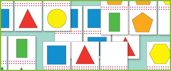 2D Shape Dominoes - 2D Shapes Games