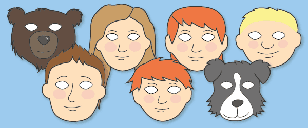 We’re Going on a Bear Hunt Role-Play Masks