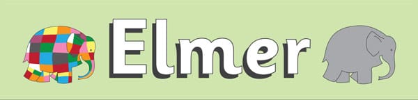 Elmer the Elephant Display Banner