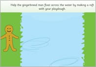 The Gingerbread Man Playdough Mats