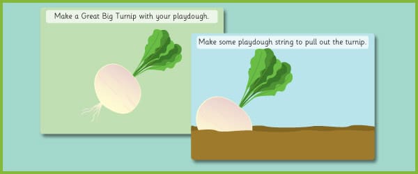 The Great Big Turnip Playdough Mats