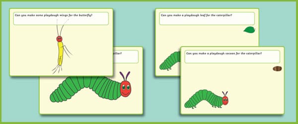 The Very Hungry Caterpillar Playdough Mats