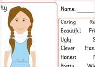 The Wizard of Oz Description Worksheets