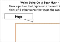 We’re Going on a Bear Hunt Adjective Activity