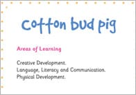 Cotton Bud Pig – Three Little Pigs Activity