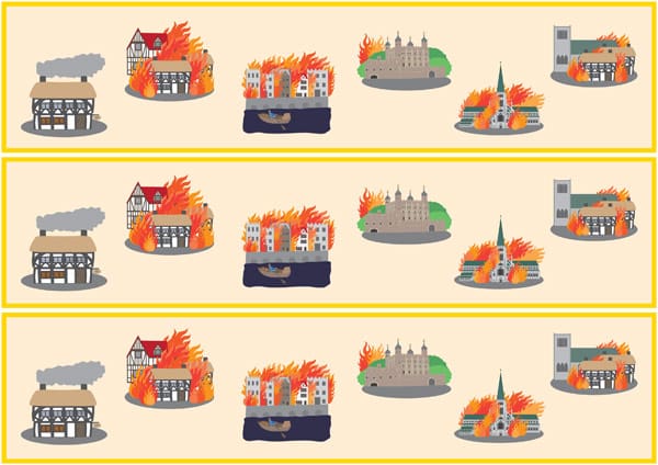 Great Fire Of London Display Borders