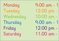Opening Times Role-Play Poster