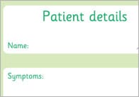 Patient Details Role Play Form
