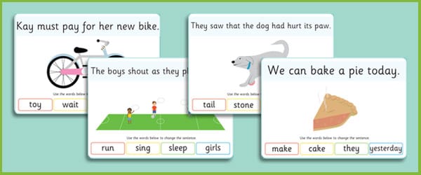 Phase 5 Sentence Substitution Visual Aids