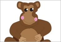 Monkey Babies Visual Aids / Stick puppets
