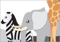 Safari Wildlife Page Border / Notepaper