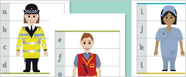 People Who Help Us Alphabet Puzzle