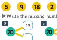 Number Bonds to 20 Worksheet