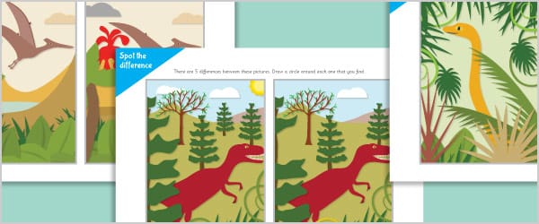 Dinosaur Spot the Difference