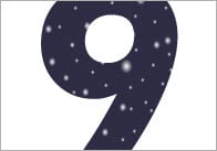 Night Sky Display Numbers