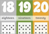 Number Track 0-20 Banner
