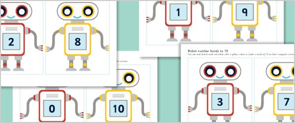 Robot Number Bonds to 10