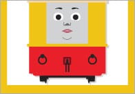 Train Themed Colour Posters