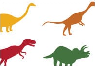 Counting / Estimation Flash Cards – Dinosaurs