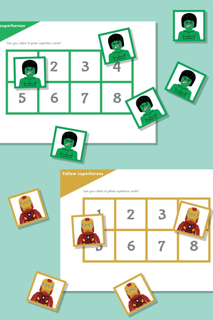 Superhero Maths Game: All About 8