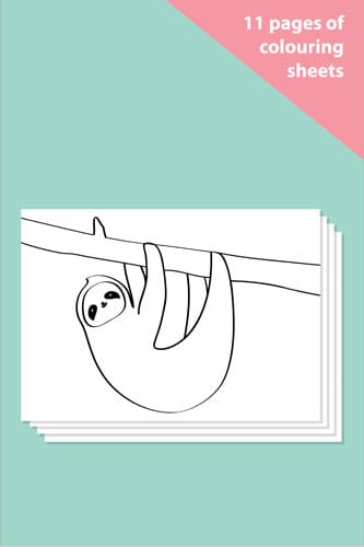Exotic Animal Colouring In Sheets - Mindfulness Resource