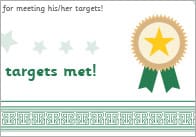 Targets Met Editable Certificates