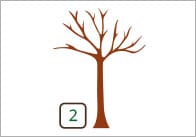 Autumn Leaves Counting Worksheet