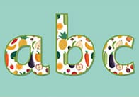 Fruit & Vegetable Display Letters & Numbers