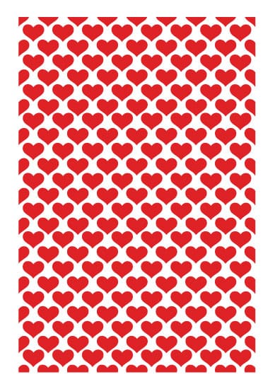 A4 Heart Printable Repeat Pattern