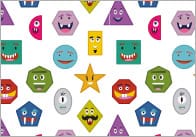 Printable 2d Shape Repeating Pattern