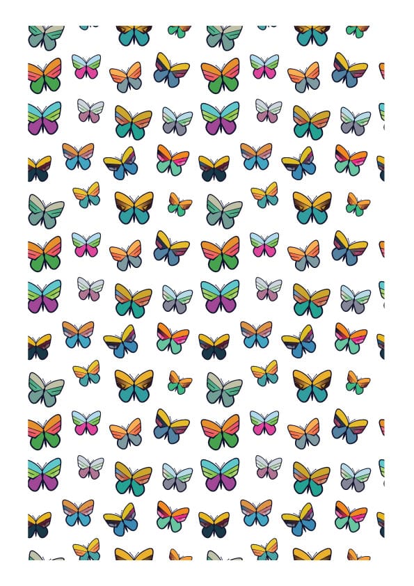 Printable Butterfly Repeating Pattern