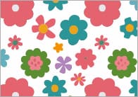 Printable Flower Repeating Pattern