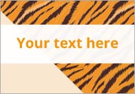 Tiger Stripe Editable Poster