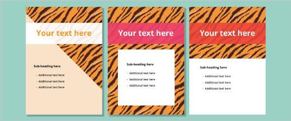 Tiger Stripe Editable Poster