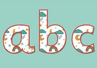 Weather Classroom Display Letters & Numbers