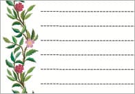 Sleeping Beauty Floral Page Borders