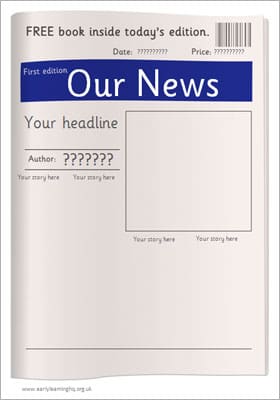 Editable Newspaper Template