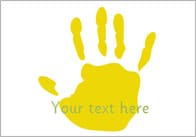 Handprints – Editable Text