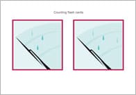 Raindrops Counting Flash cards