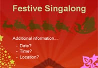 Editable Festive Singalong Poster
