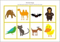 Animal Themed Bingo